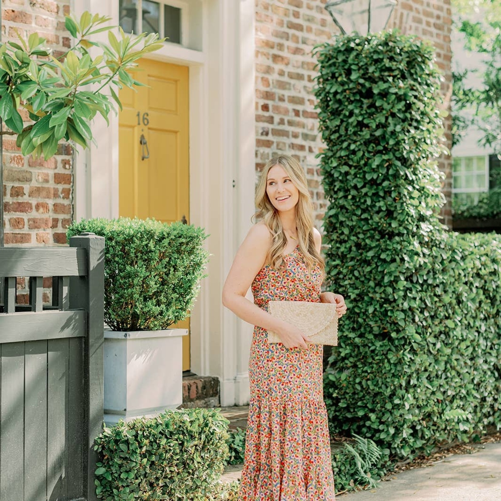 Lizzie Straw Grass Clutch Molly Singer Home