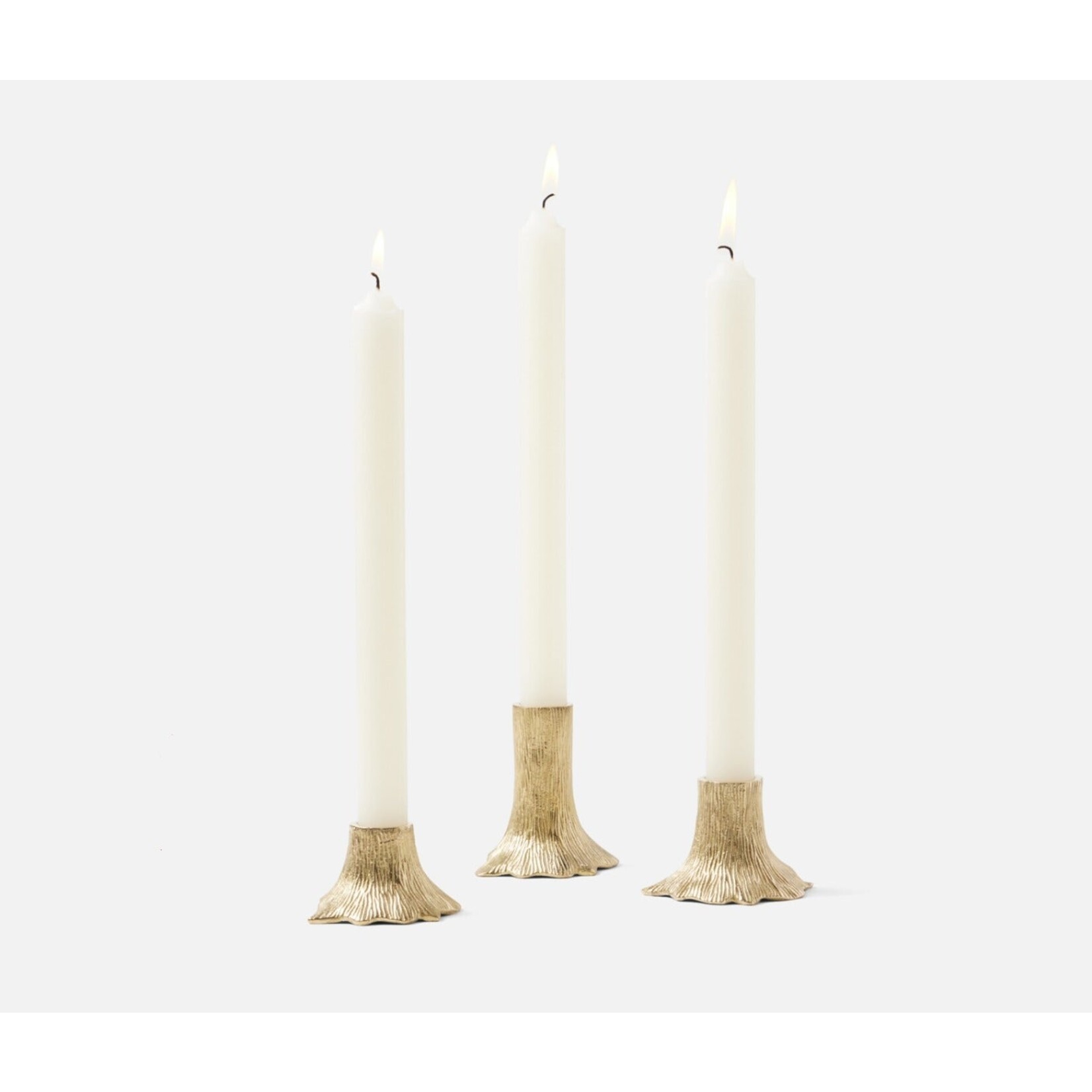 Blue Pheasant Griffin Gold Candle Holders (Set of 3)
