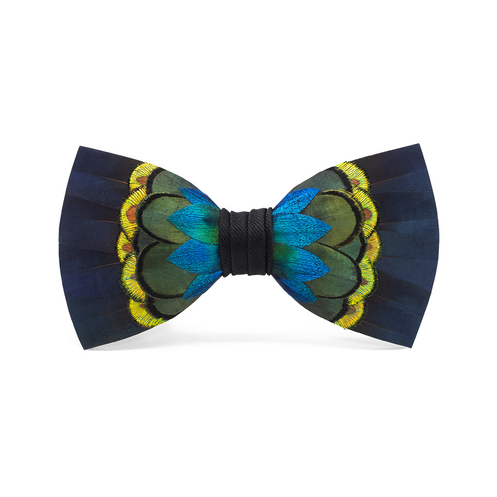 エムエメ Bow tie feather mini one piece BLK Brackish Bow Ties - Molly Singer Home