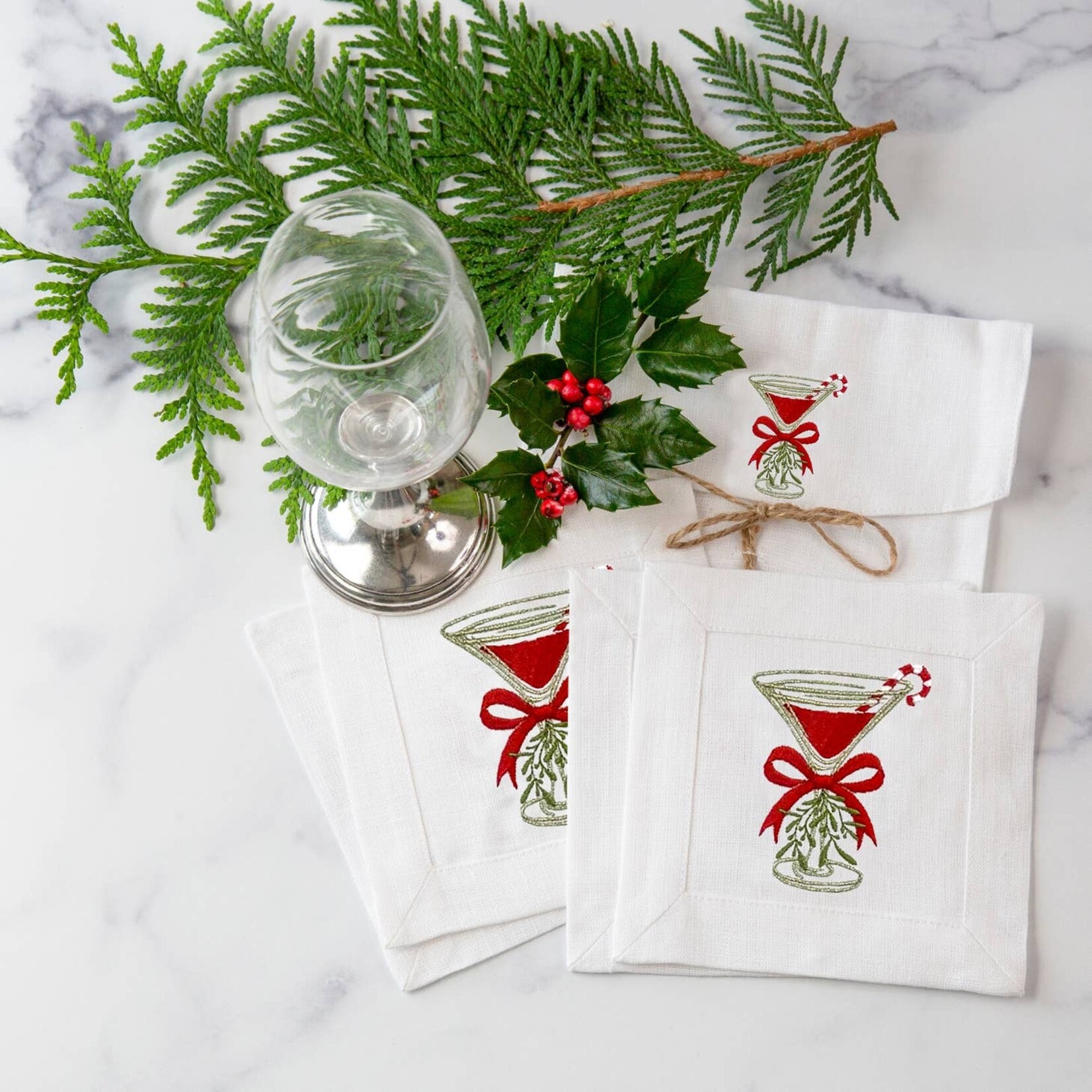 Arte Italica Holiday Cocktail Napkins (Set of 4)