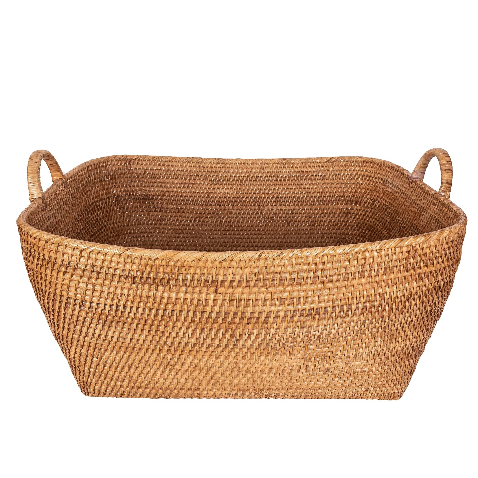 Artifacts Trading Company Rattan Saboga Basket with Handles