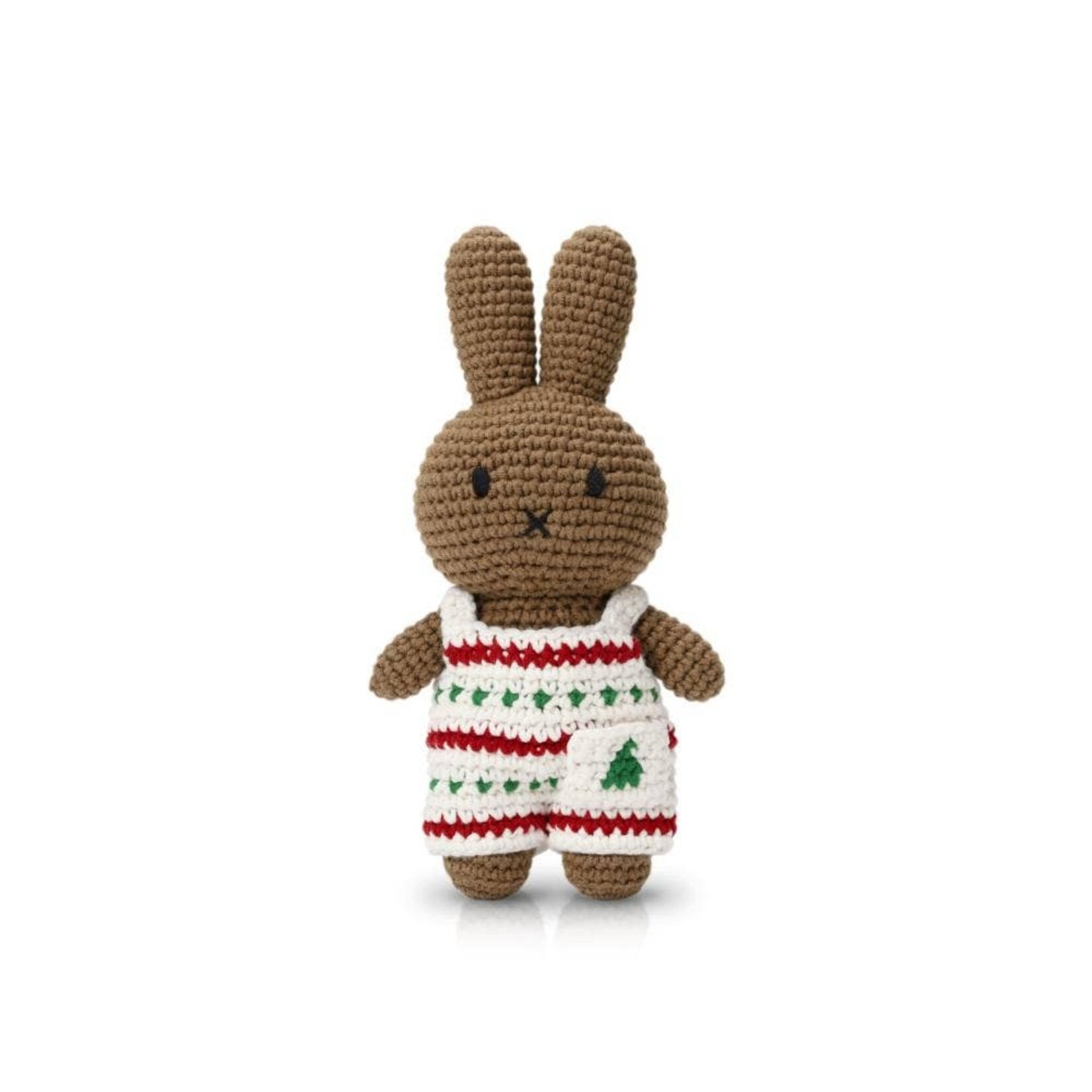 Just Dutch Crocheted Soft Toy - Miffy, Boris, and Melanie - Christmas Outfit