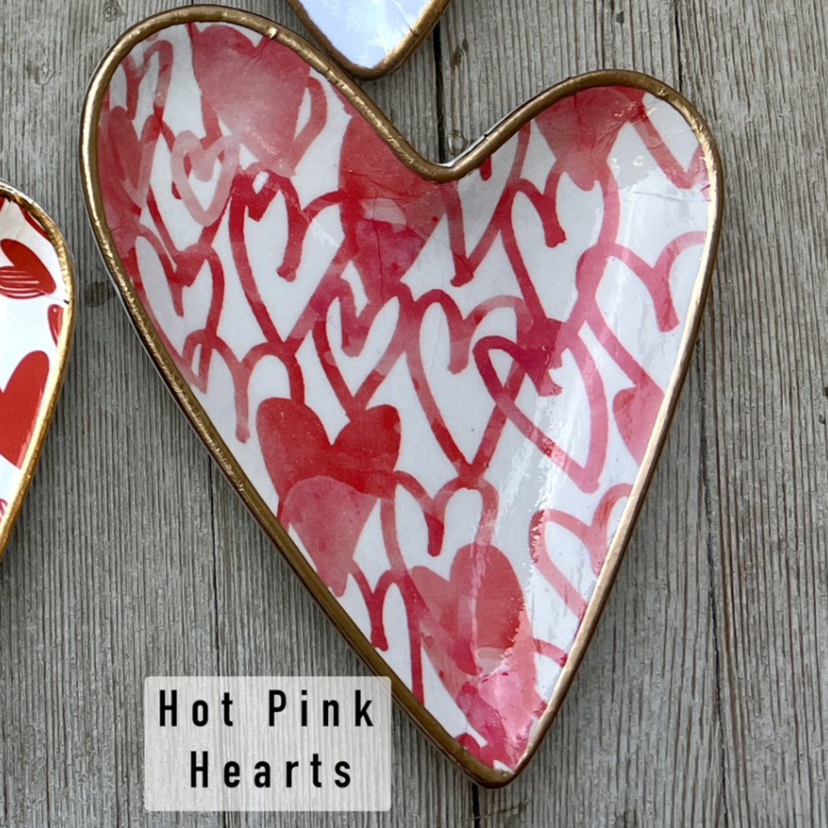 Michelle Allen Designs Decoupage Ceramic Heart Dishes