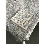 Natural Habitat Thistle White Hand-Blocked Linens