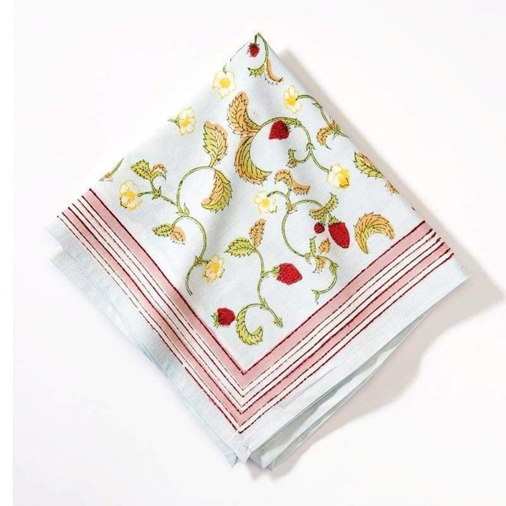 Couleur Nature French Linens in Fraises des Bois Bleu