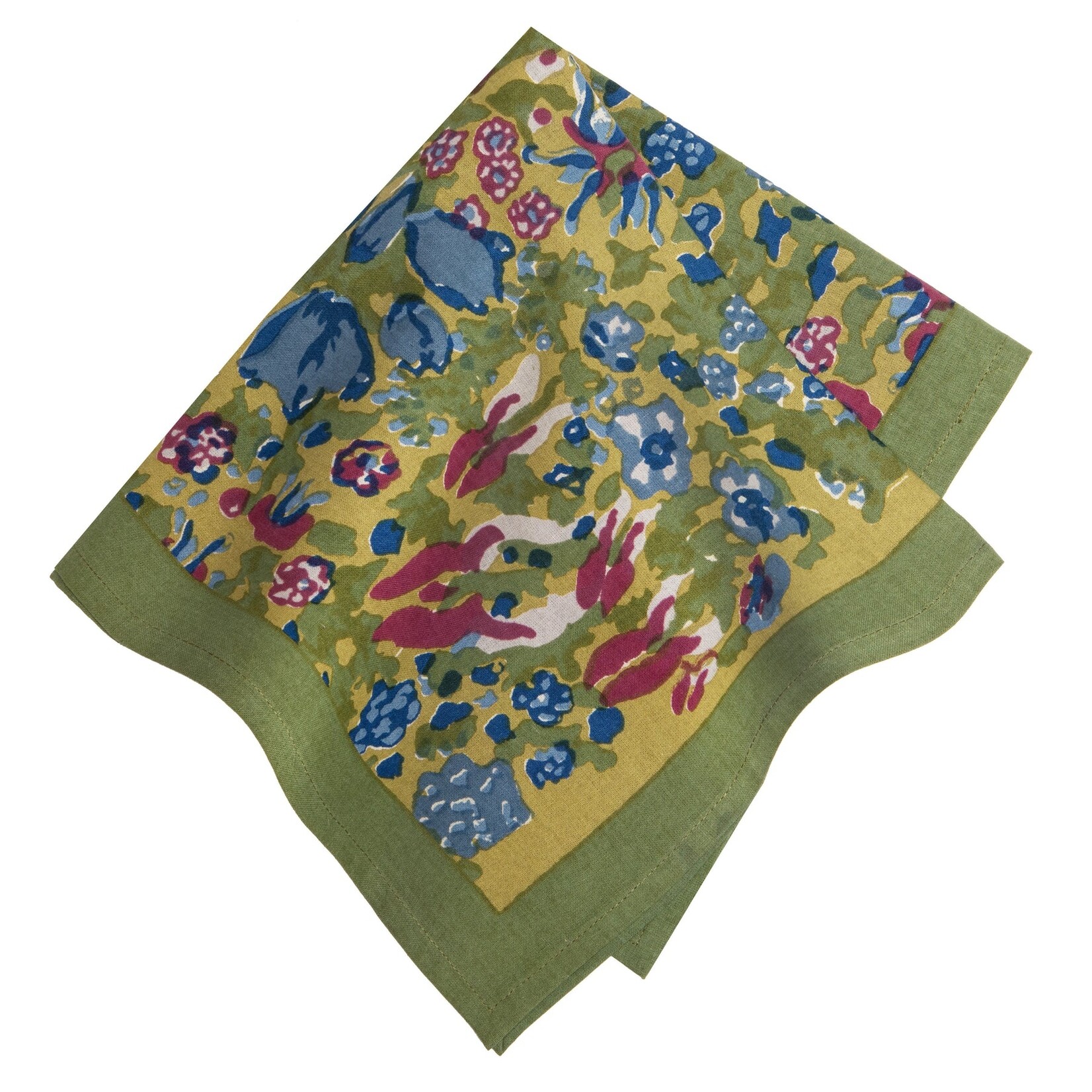 Couleur Nature French Linens in Jardin Blue & Vert