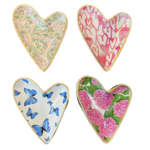 Michelle Allen Designs Decoupage Ceramic Heart Dishes