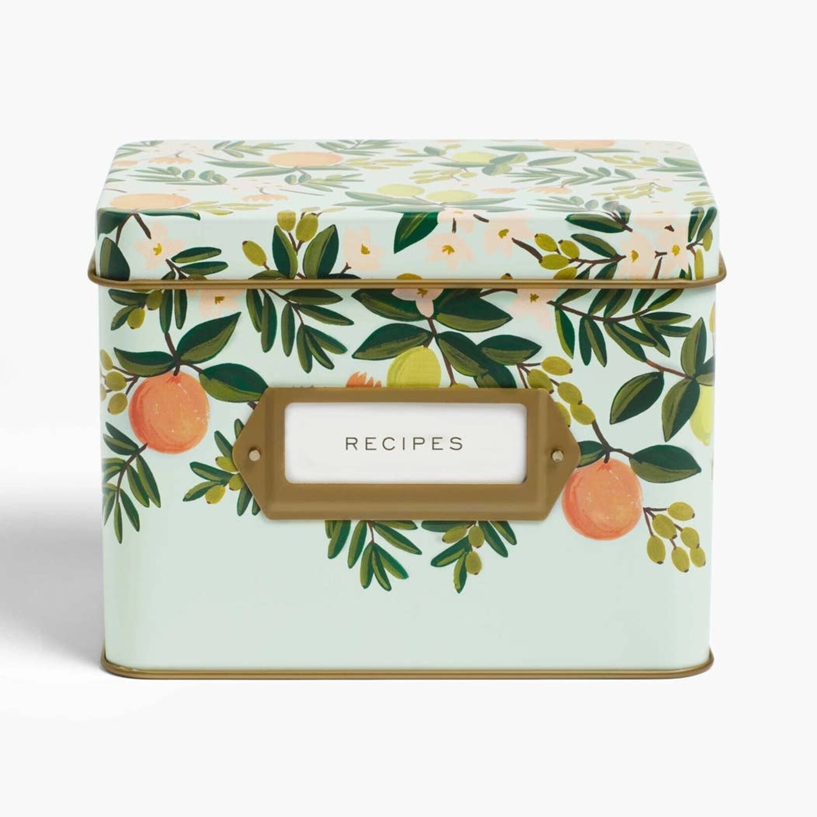 Rifle Paper Co Floral Tin Recipe Boxes