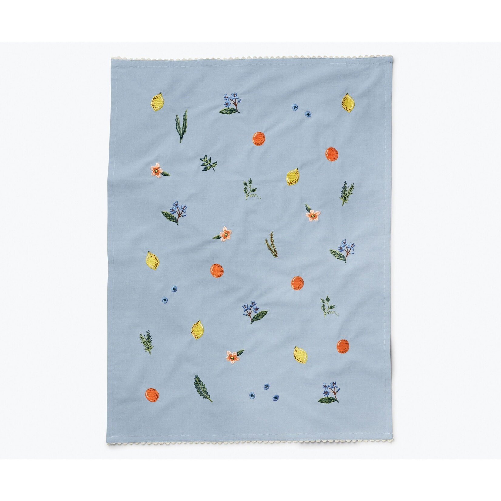 Rifle Paper Co Embroidered Tea Towel