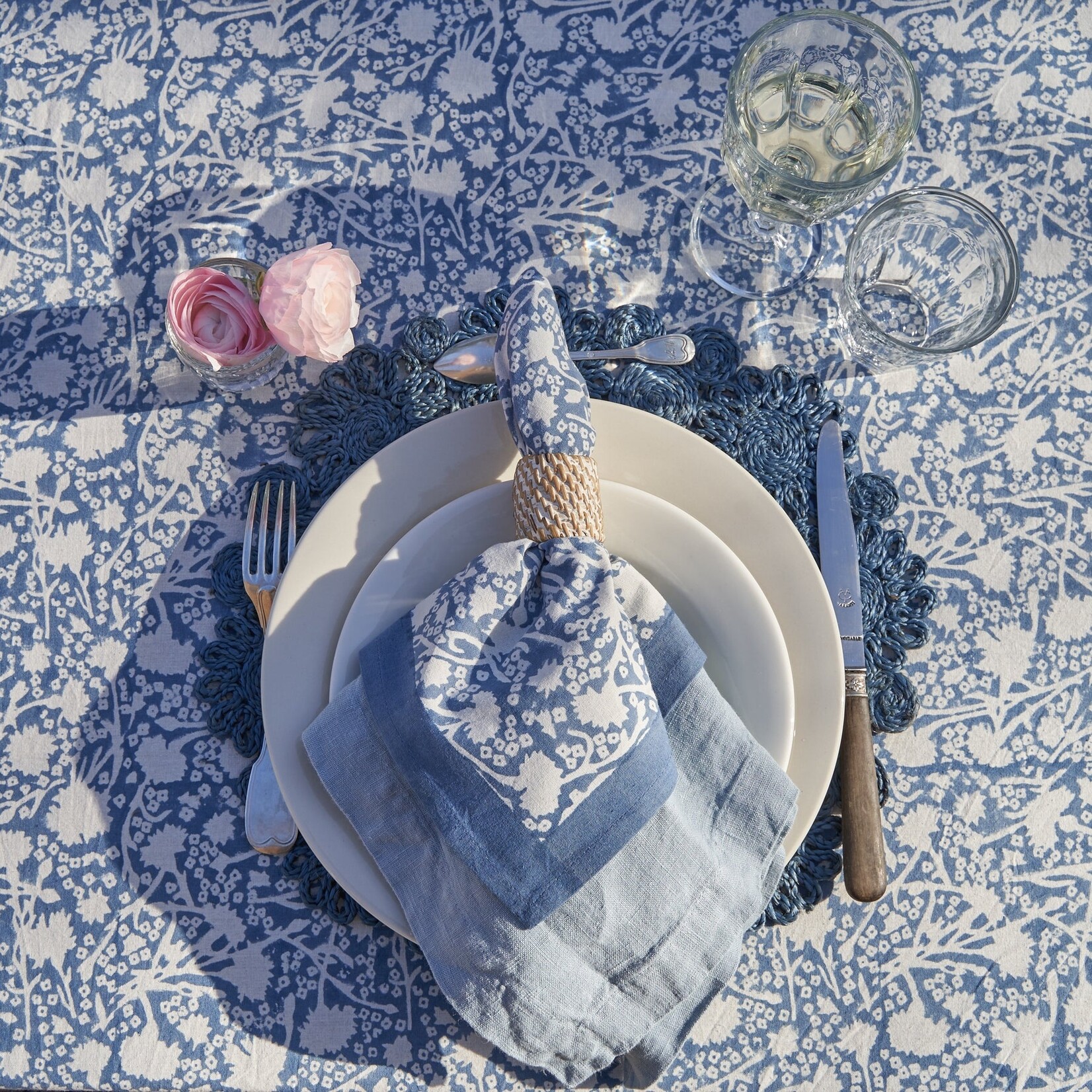 Couleur Nature French Linens in Meadows Bleu