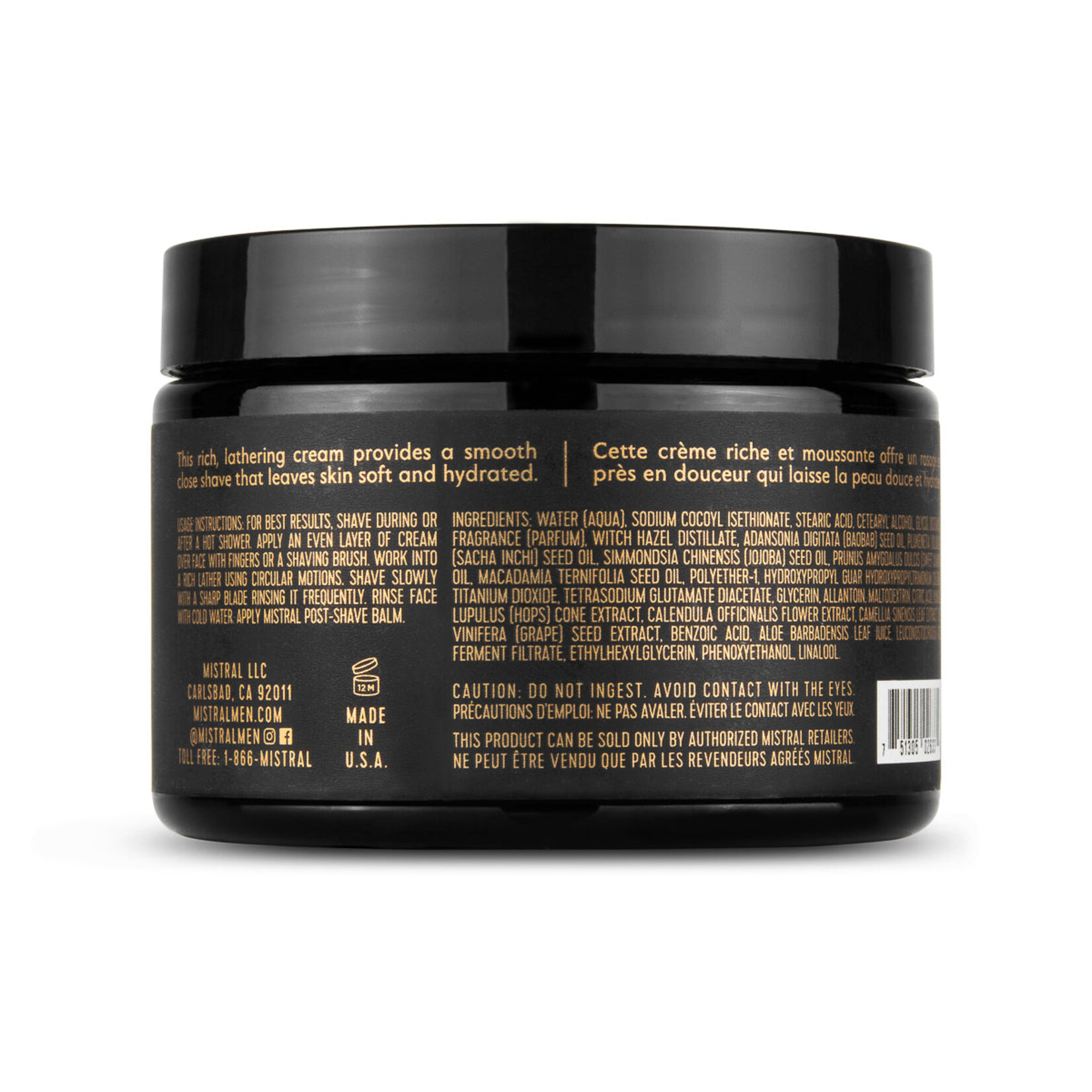 Mistral Men's Shave Cream Collection