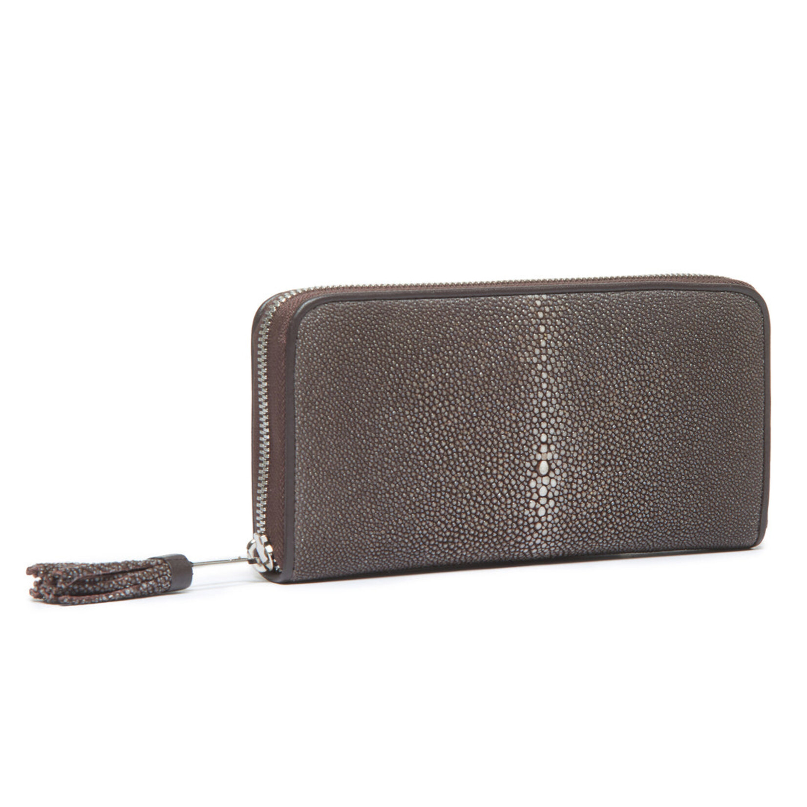 VIVO Studios The Cora Shagreen Zip Around Wallet