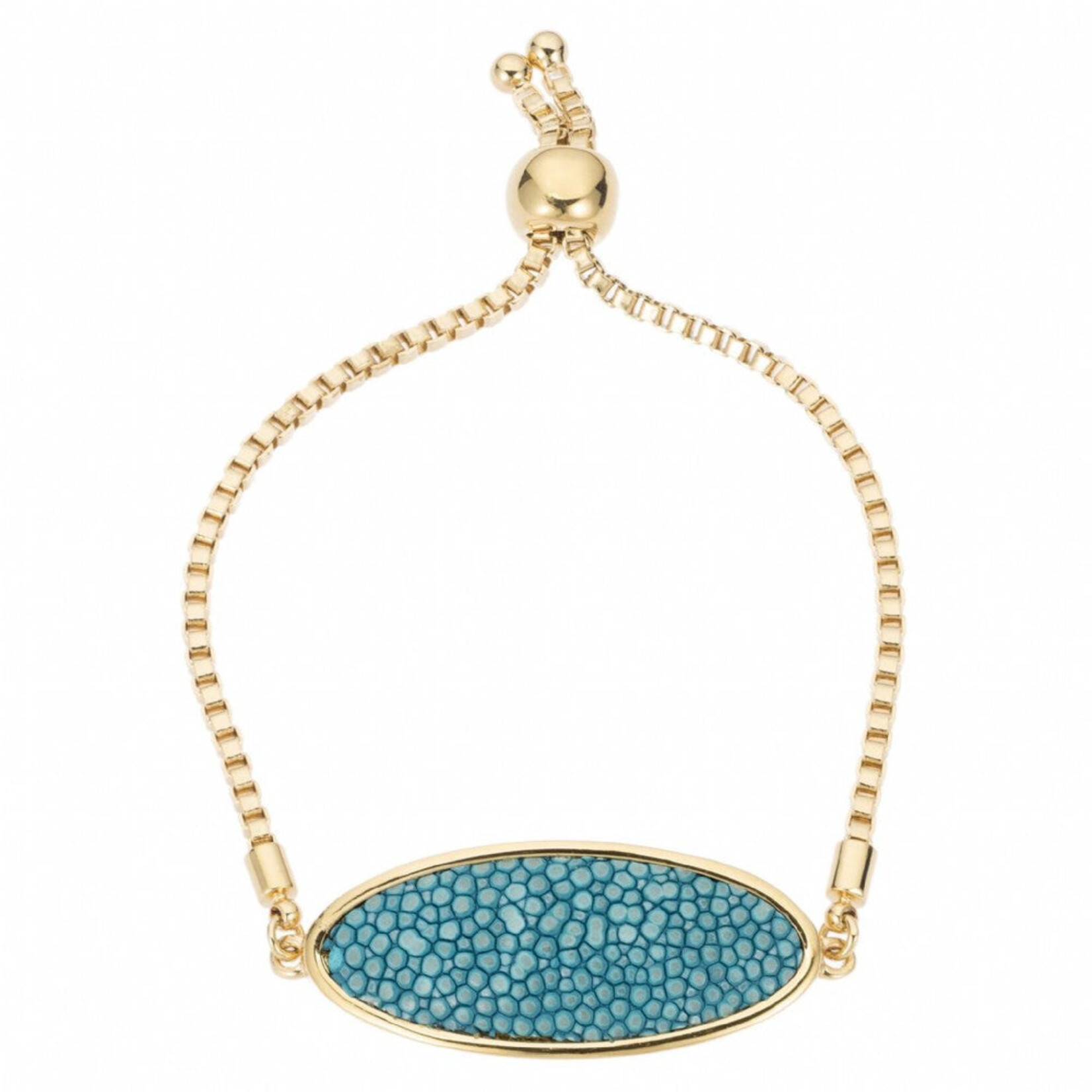 VIVO Studios The Lily Shagreen Box Chain Friendship Bracelet