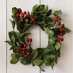 Audrey's Green Sprigs with Berries Wreath