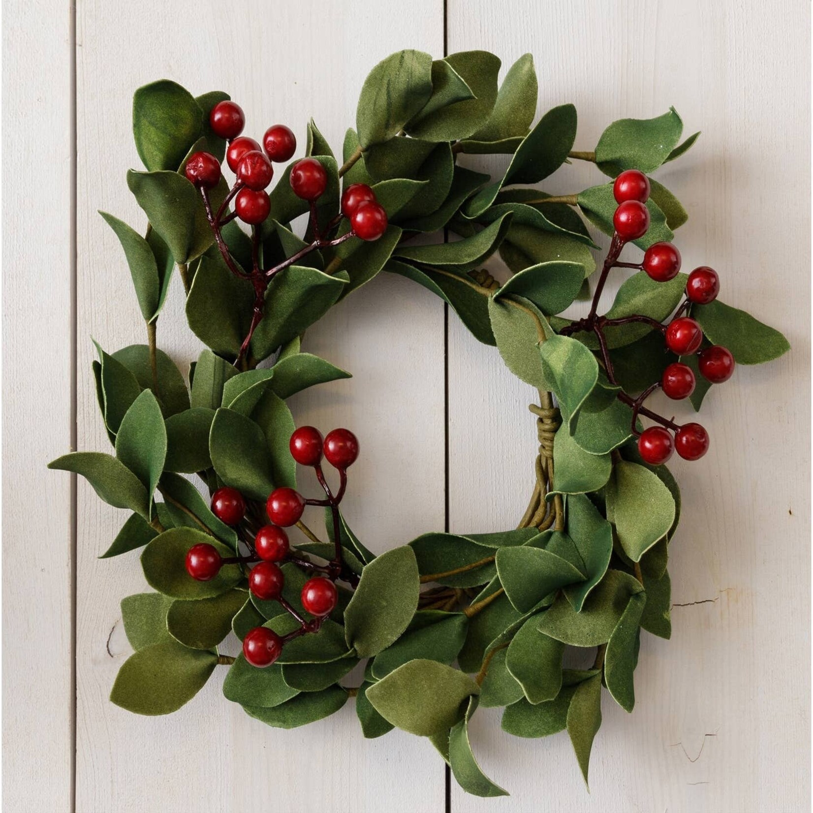 Audrey's Green Sprigs with Berries Wreath