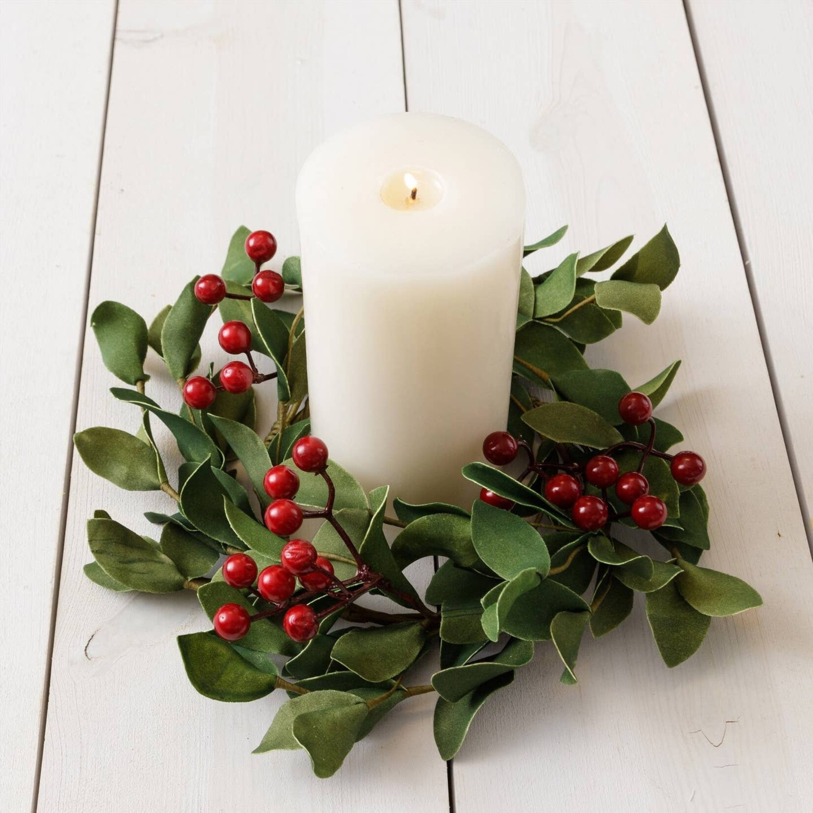 Audrey's Green Sprigs with Berries Wreath
