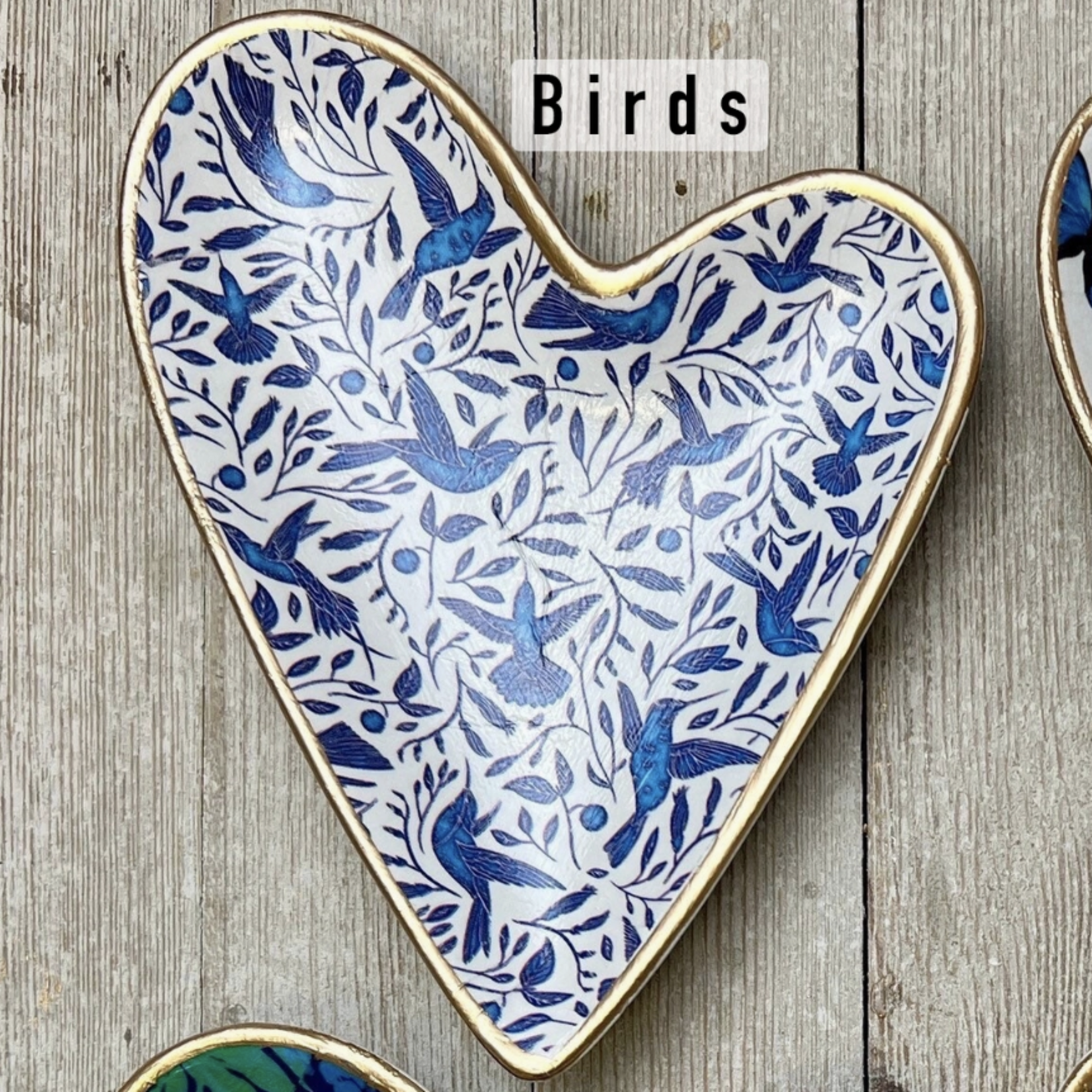 Ten Twenty Six Designs Decoupage Ceramic Heart Dishes