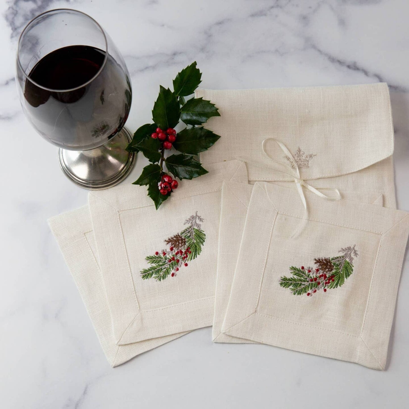 Arte Italica Holiday Cocktail Napkins (Set of 4)