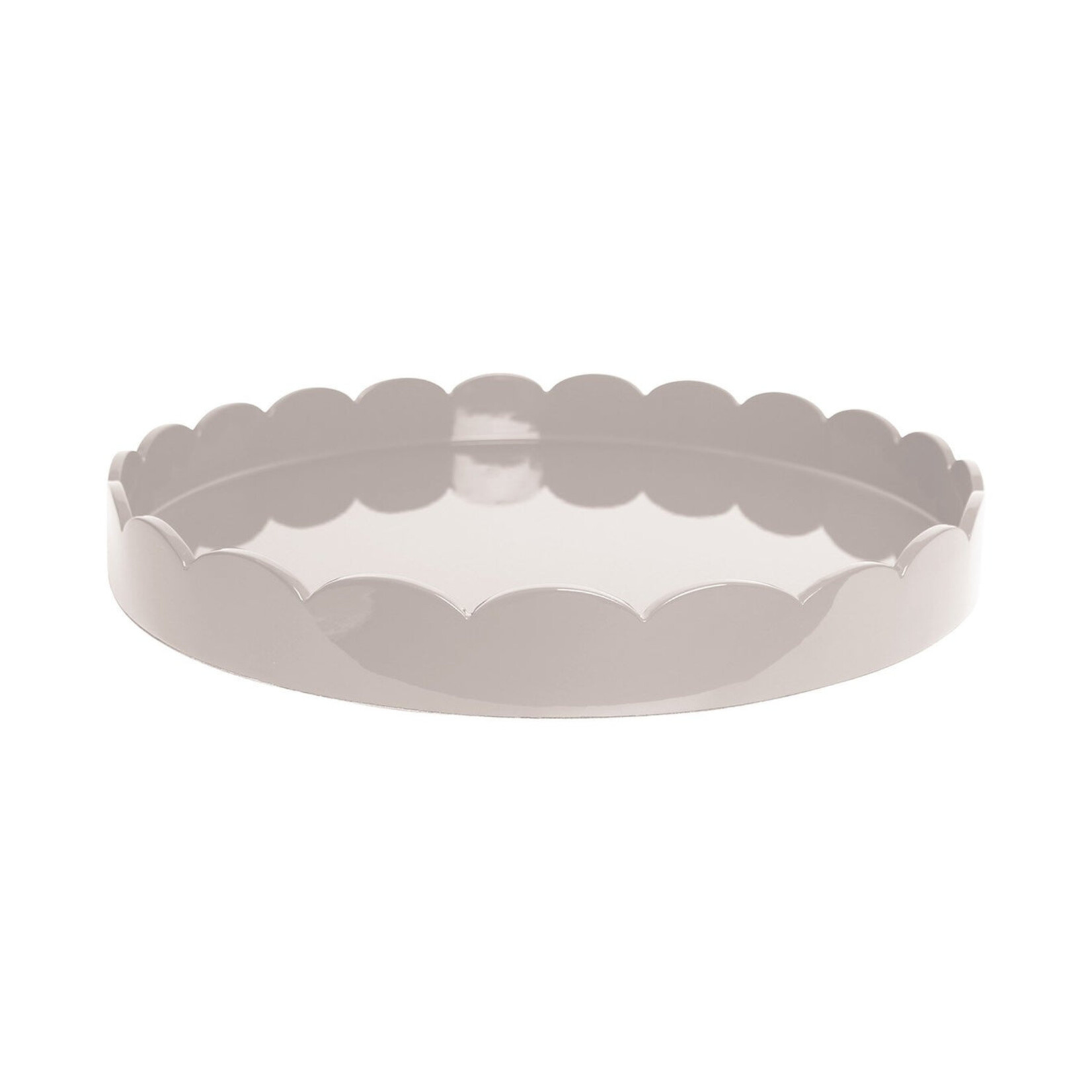 Addison Ross Scalloped Lacquer Round Trays