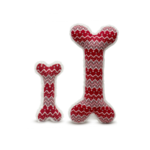 HuggleGroup Nordic Frost Plush Bone Dog Toy