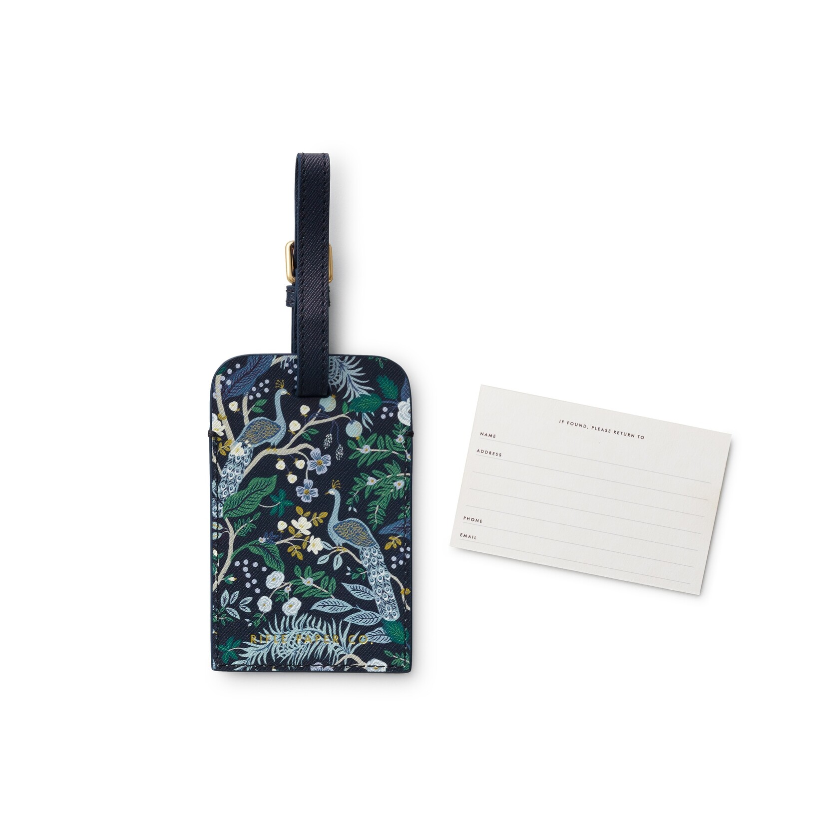 Rifle Paper Co Luggage Tags in Peacock