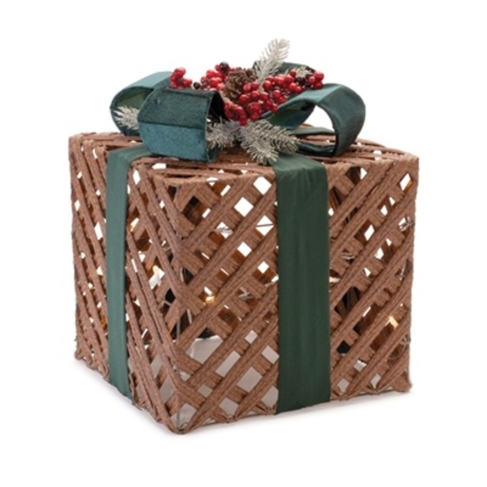 Melrose International Christmas Gifts w/ LED Lights (Set of 3)