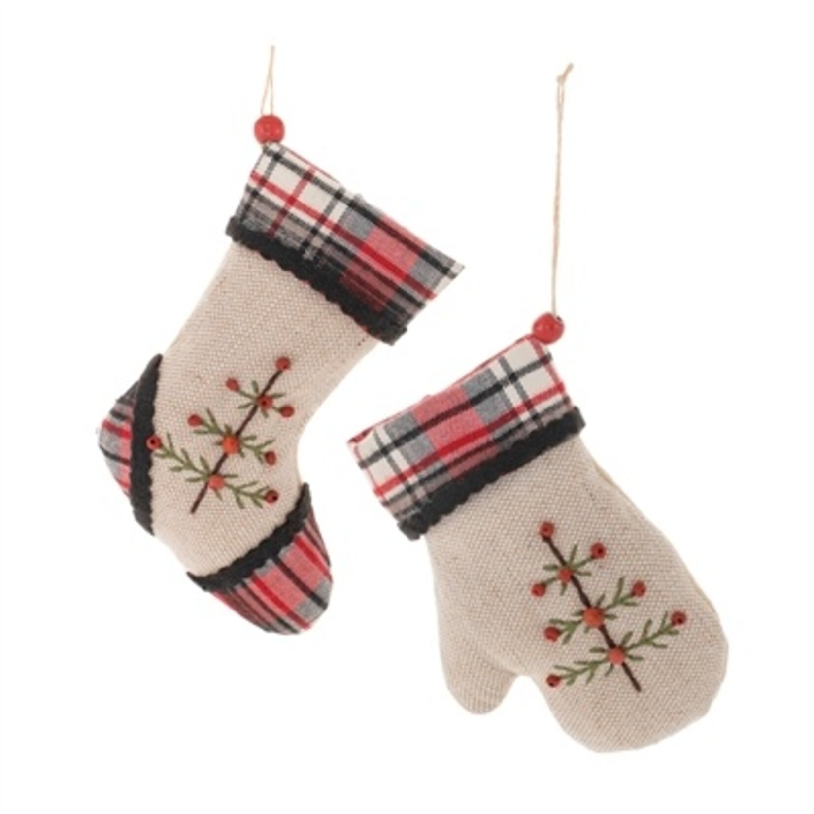 Melrose International Hanging Holiday Ornaments