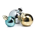Zodax LED Metallic Glass Ornaments