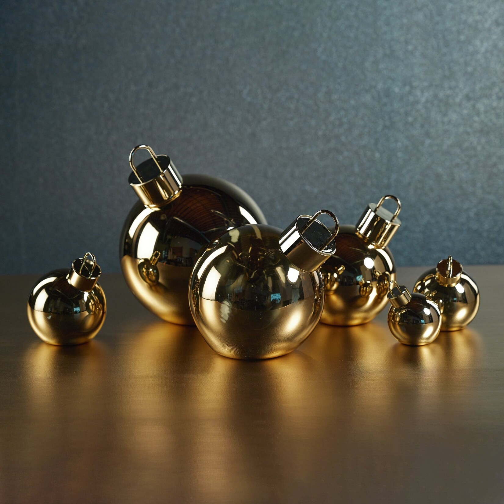 Zodax LED Metallic Glass Ornaments