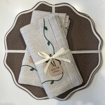 Deborah Rhodes Garden Vine Embroidered Napkins (Set of 4)