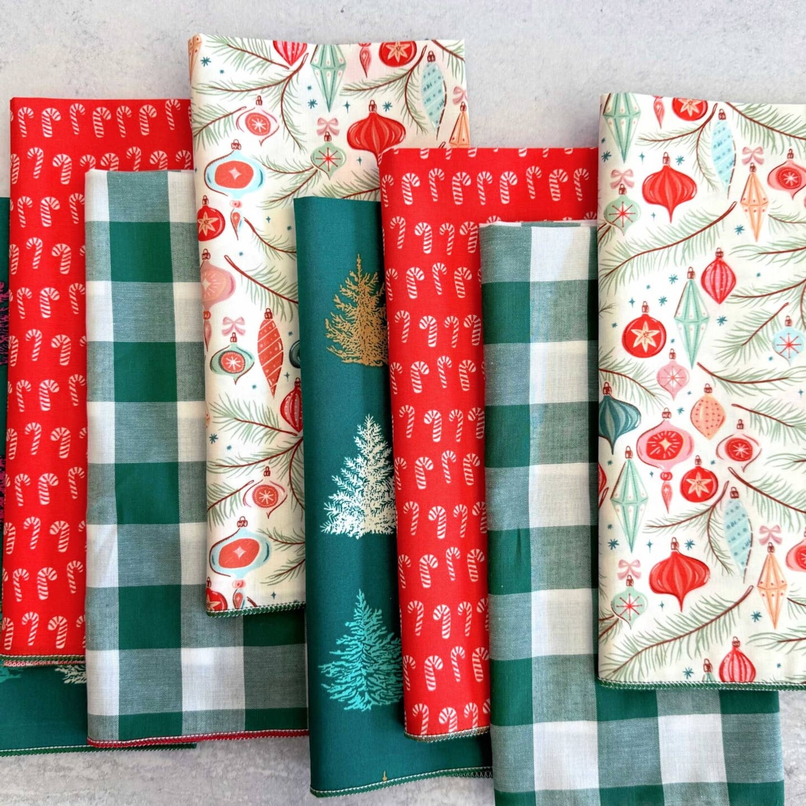 Dot and Army Deck The Halls Holiday Napkins (Set of 8)