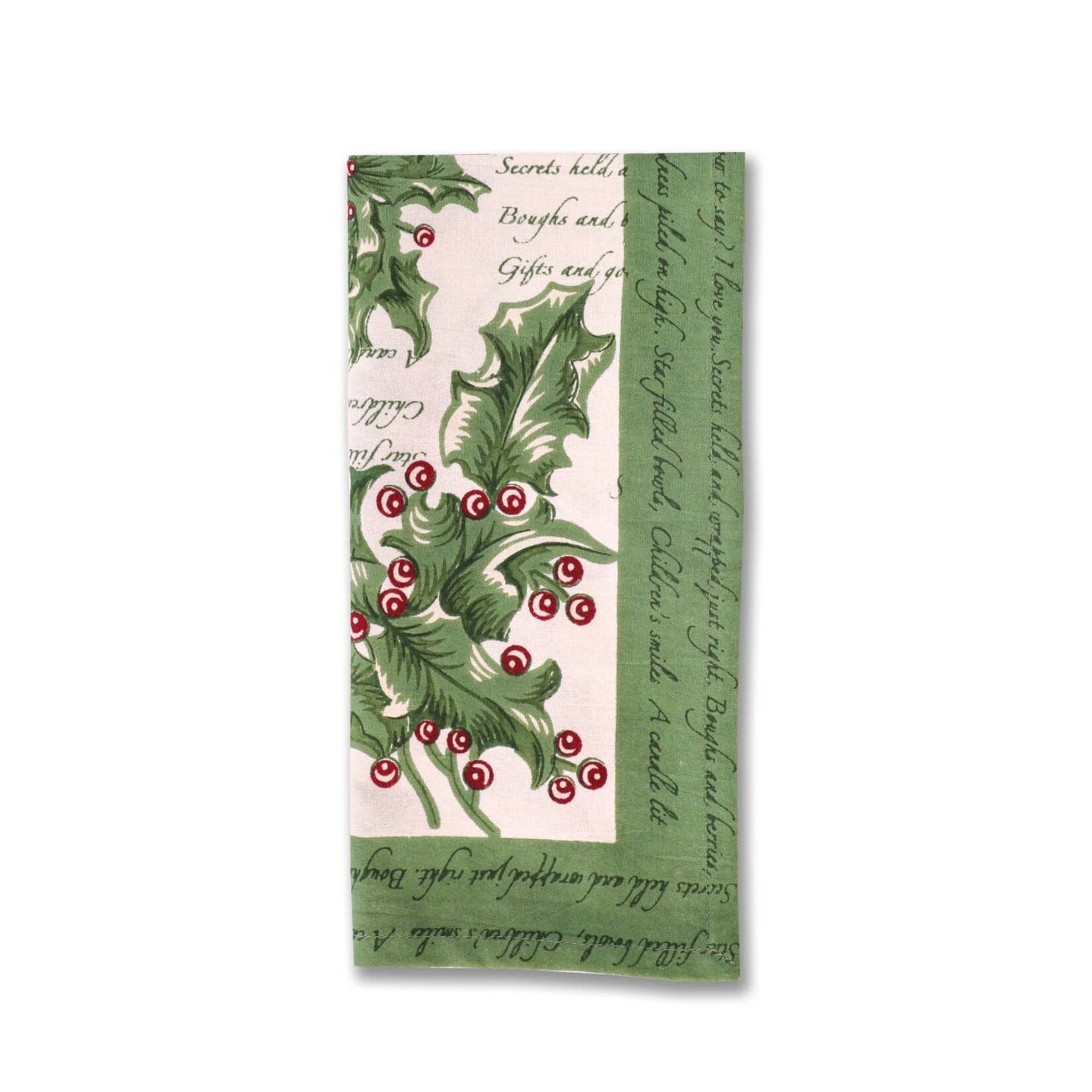 April Cornell Holly Song Linens in Ecru