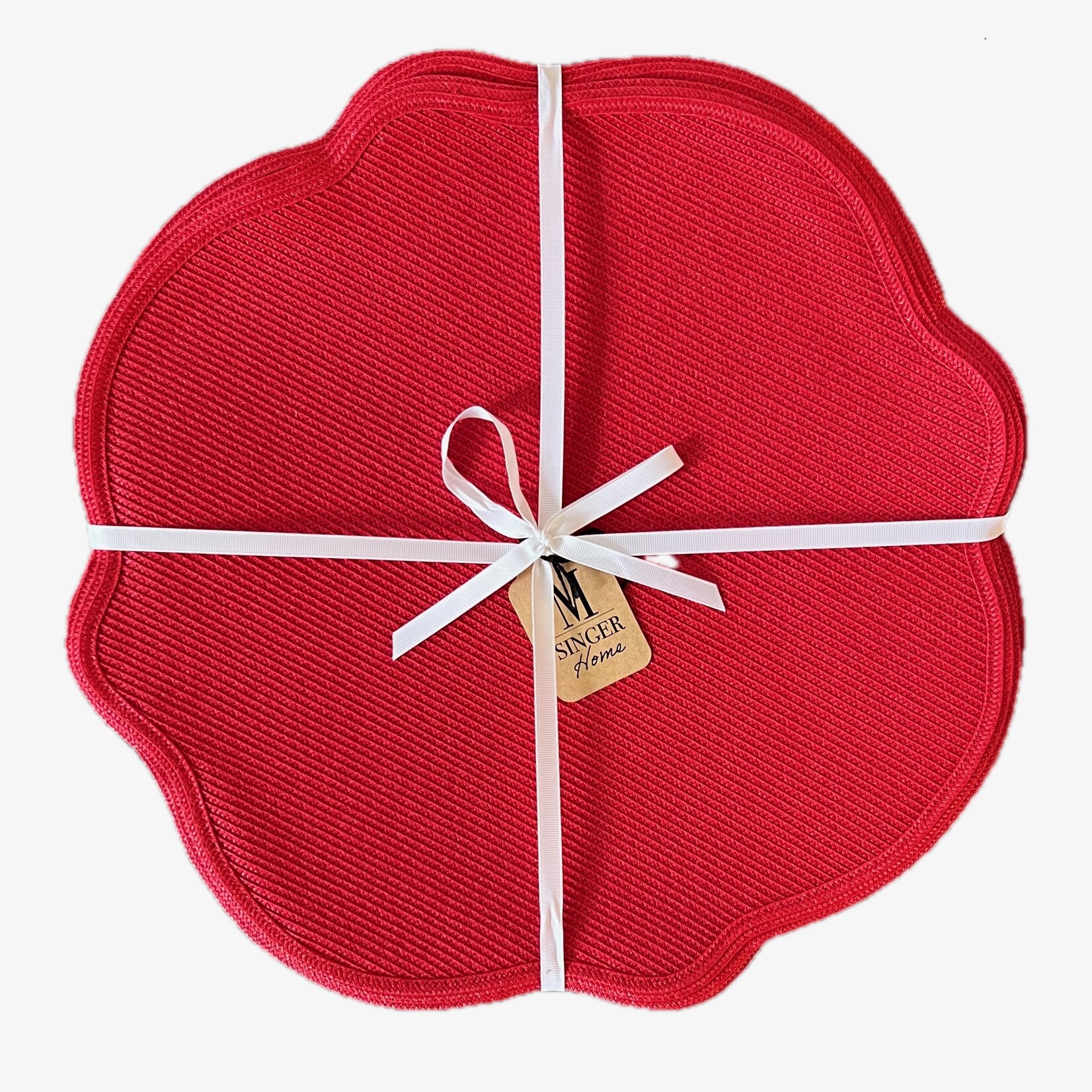 Deborah Rhodes Monticello Placemats in Holiday Red (Set of 4)