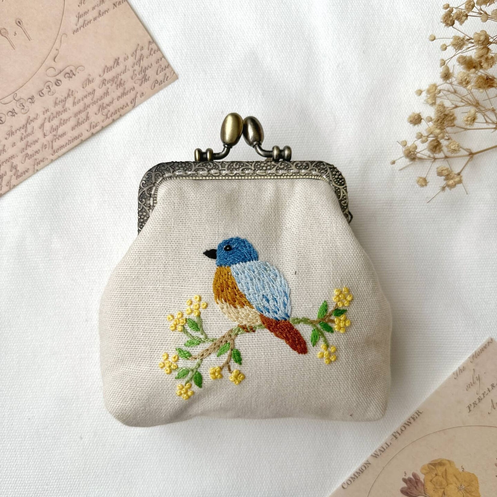Quince Fables Embroidered Coin Purses