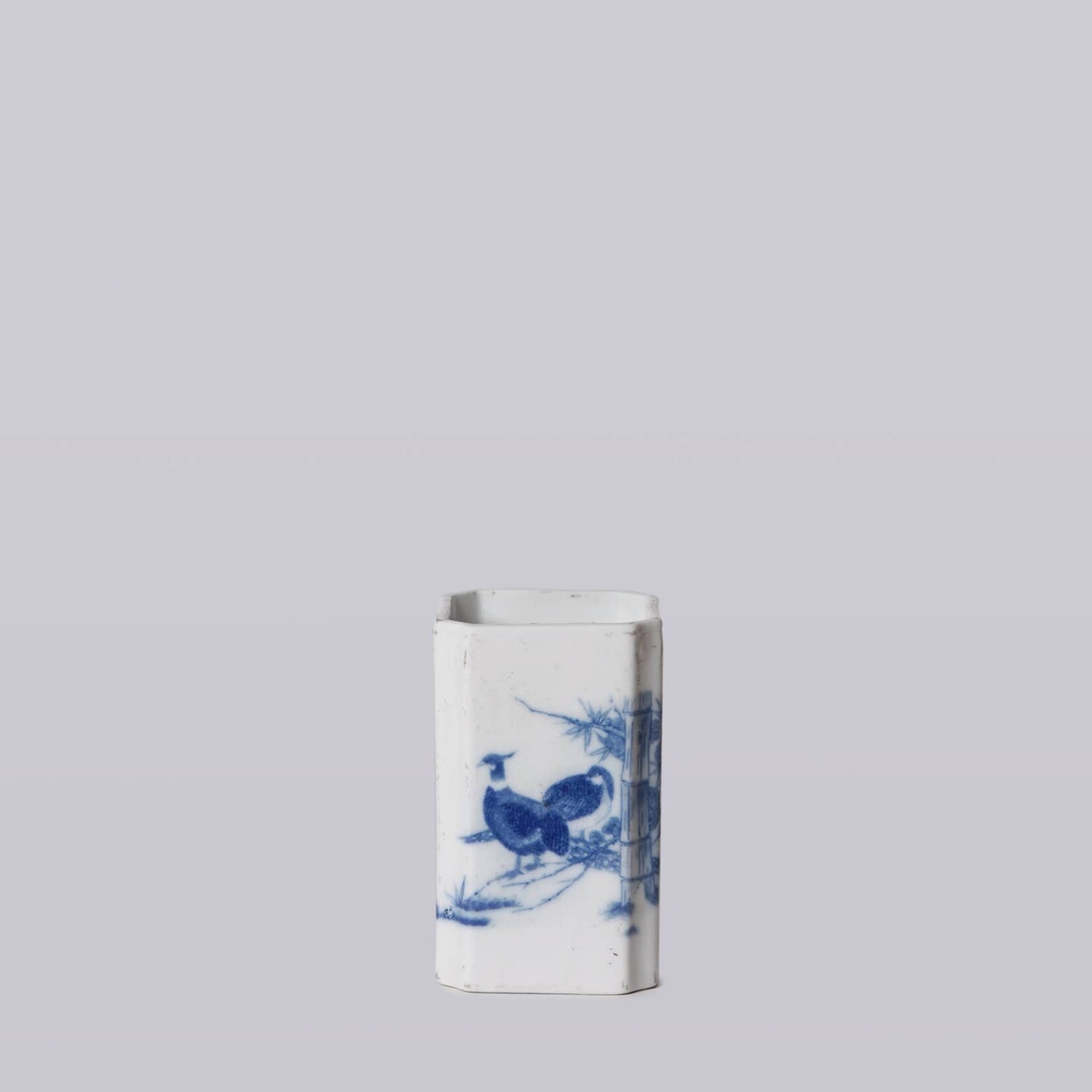 Cobalt Guild Porcelain Square Vase
