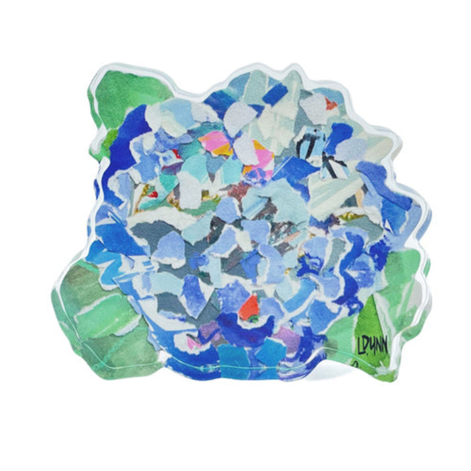 Lauren Dunn Full Bloom Hydrangea Acrylic Block