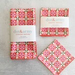 Dot and Army Cotton Candy Napkins (Set of 4)