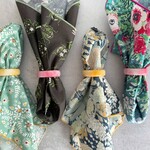Dot and Army Sherbet Napkin Rings (Set of 4)
