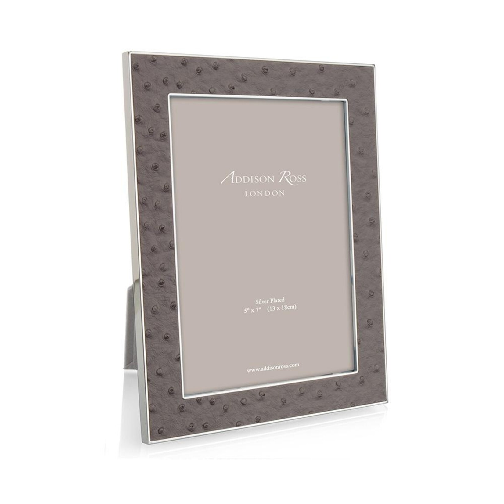 Addison Ross Urban Ostrich & Silver Photo Frame