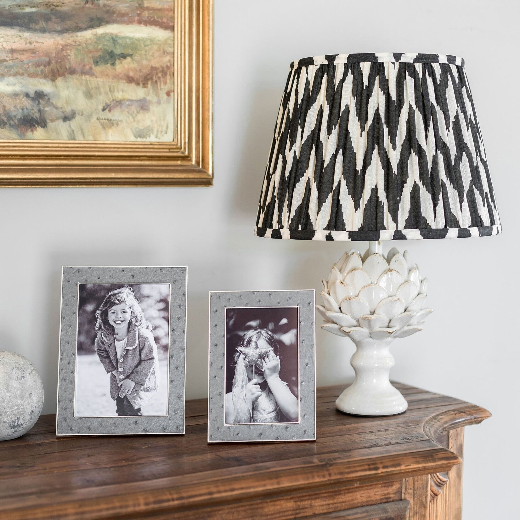 Addison Ross Urban Ostrich & Silver Photo Frame