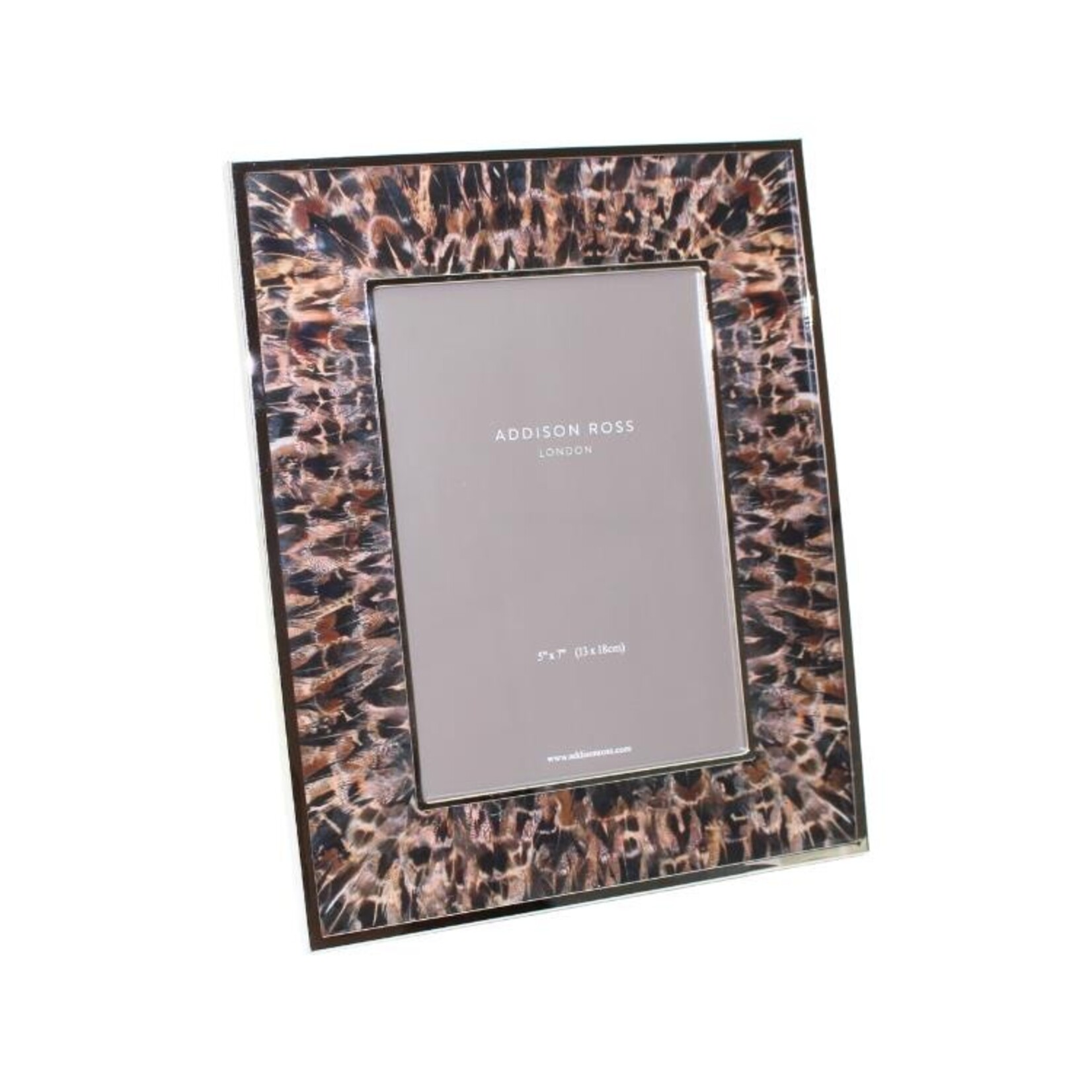 Addison Ross Faux Feather & Silver Photo Frames