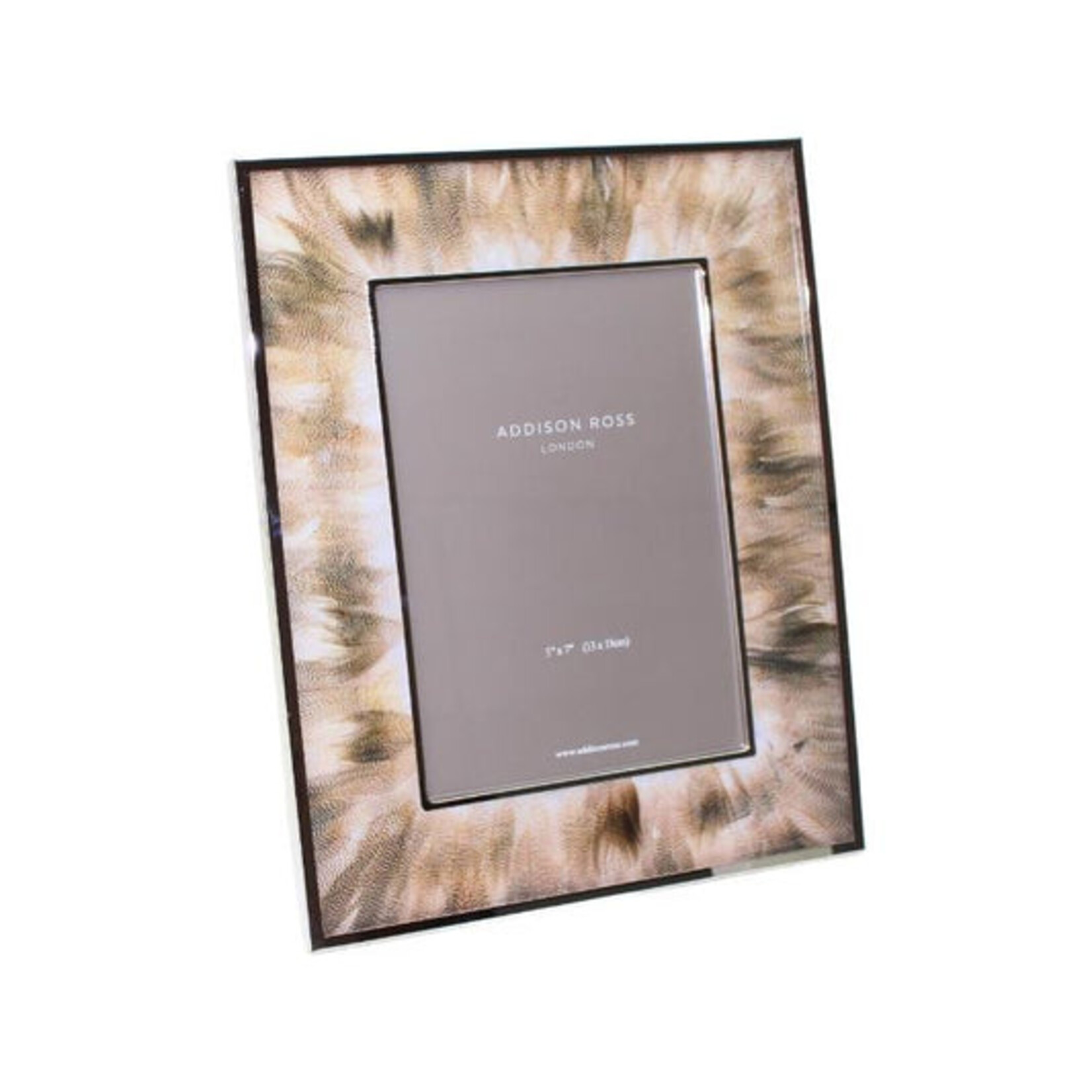 Addison Ross Faux Feather & Silver Photo Frames