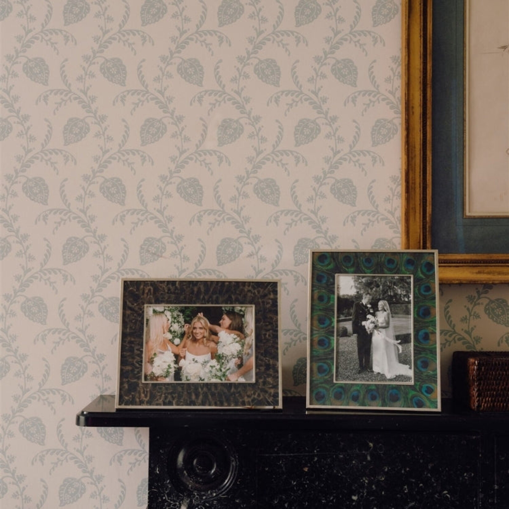 Addison Ross Faux Feather & Silver Photo Frames