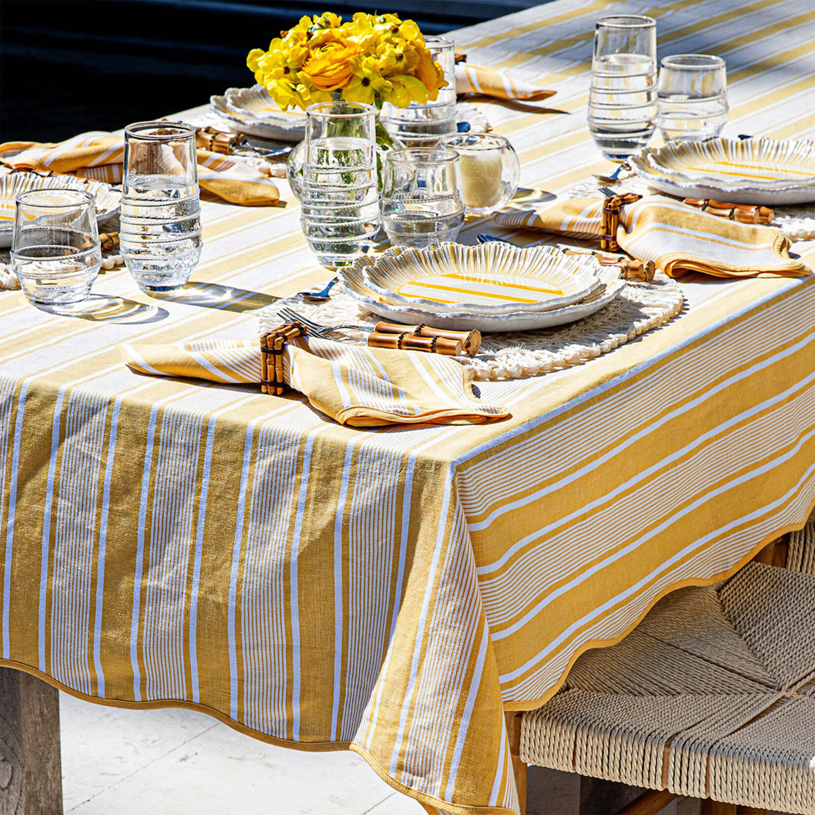 Juliska Cabana Stripe Linens