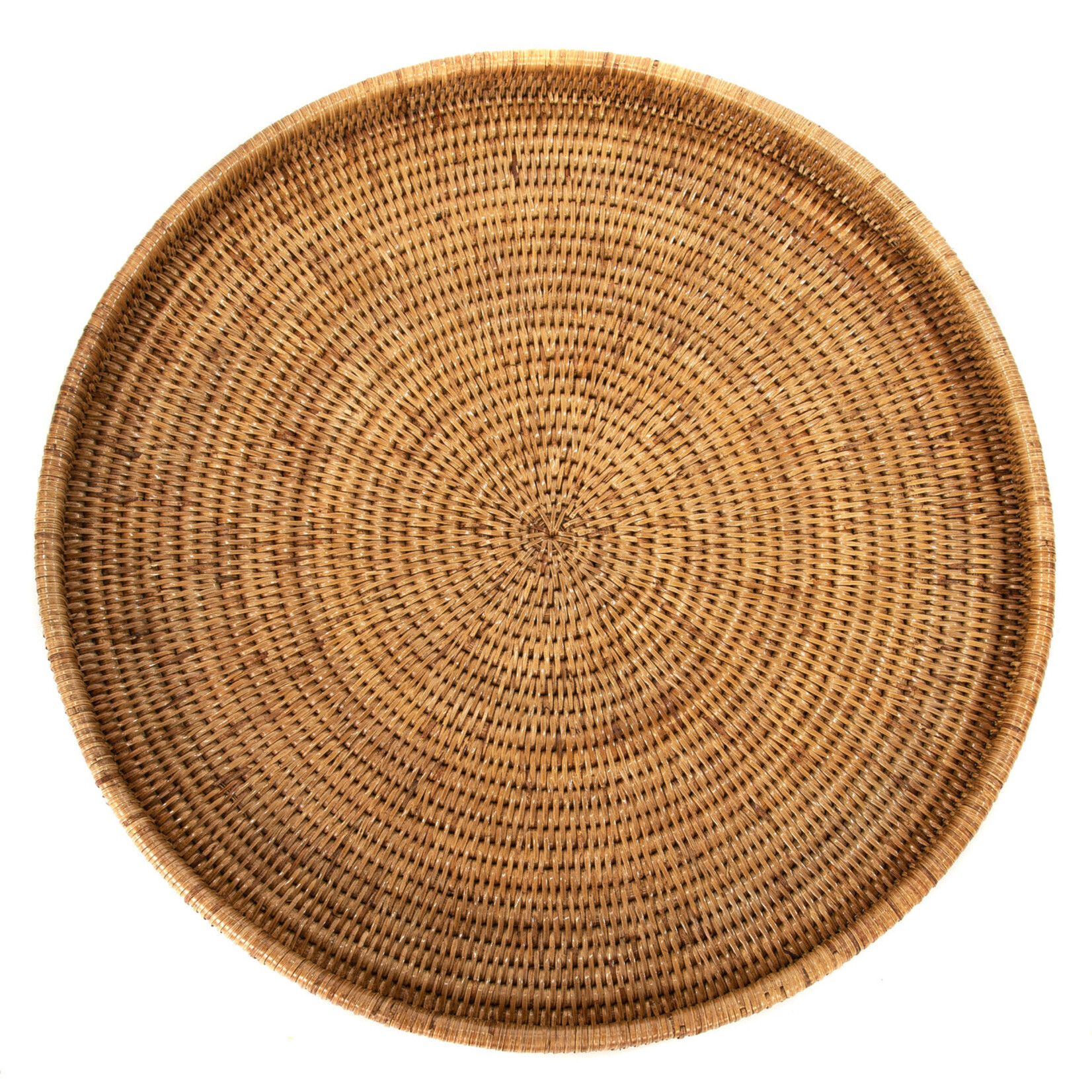 Artifacts Trading Company Rattan Round Ottoman Trays