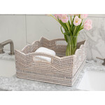 Artifacts Trading Company Scalloped Rattan Baskets
