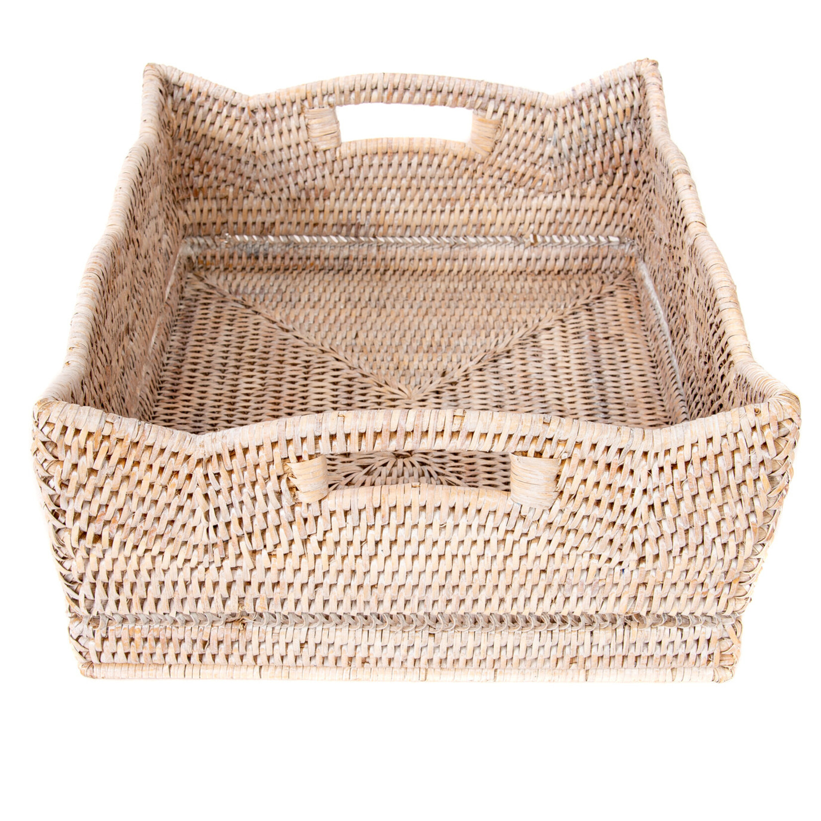 Artifacts Trading Company Scalloped Rattan Baskets