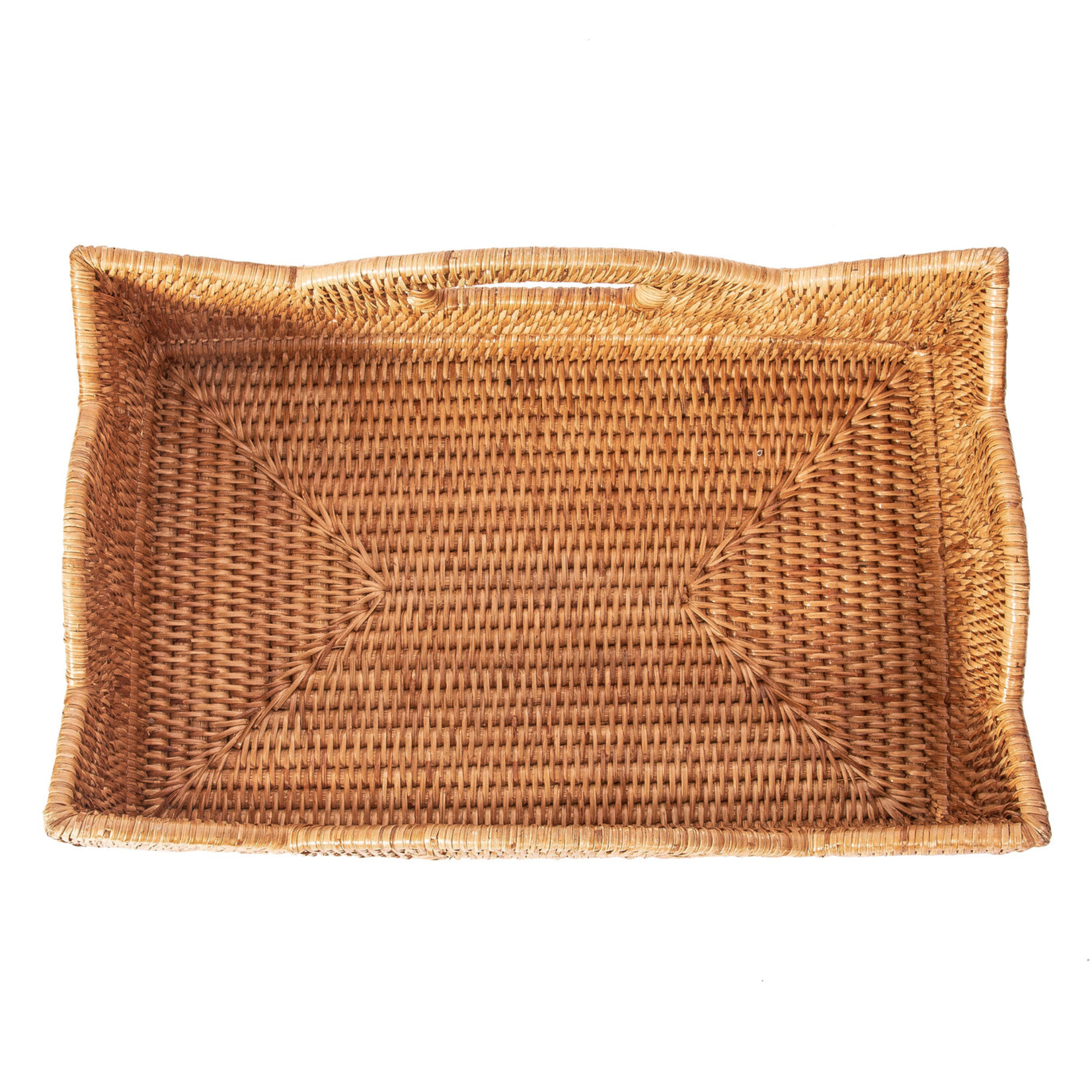 Artifacts Trading Company Scalloped Rattan Baskets