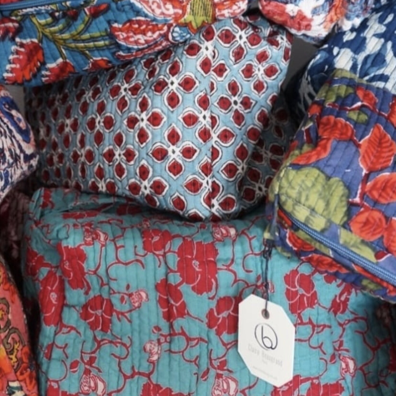 Claire Beaugrand Printed Cotton Toiletry Bags