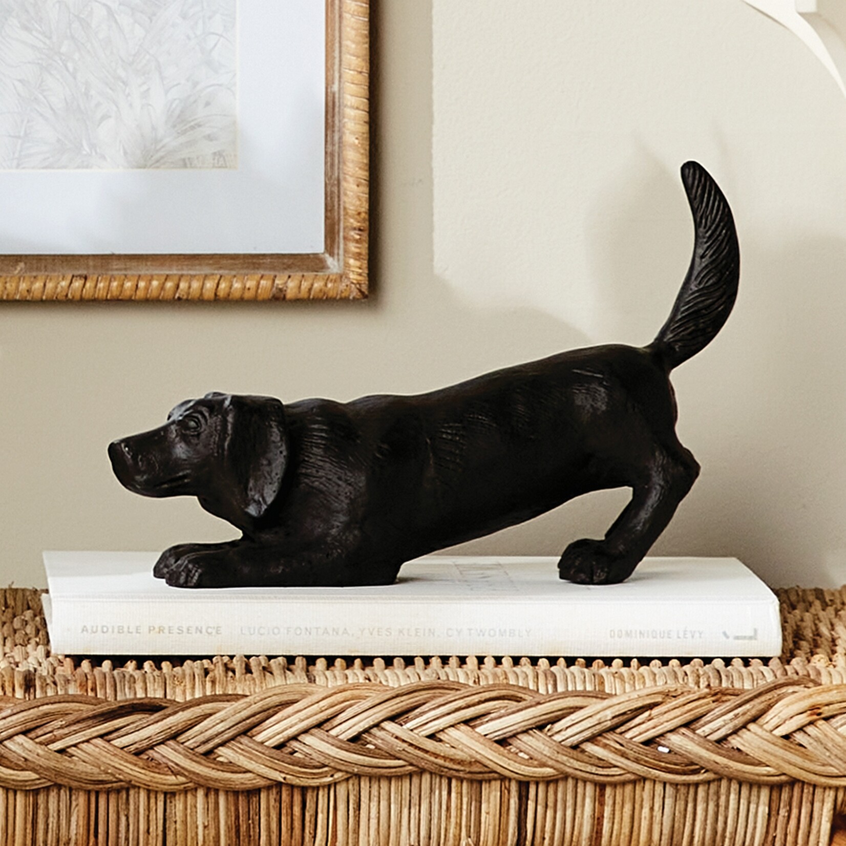 Napa Home and Garden Dog Sculptures in Black